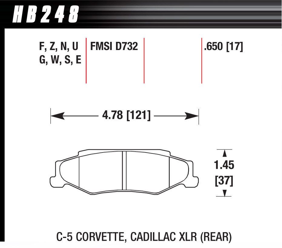 HAWK BRAKEPerformance Street Brake Pads (4)