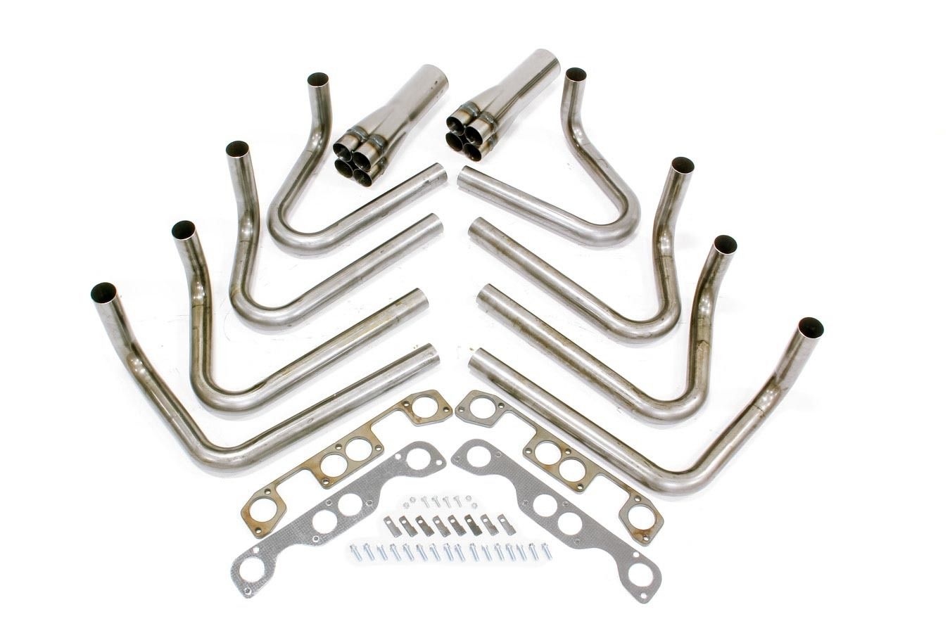 HEDMAN SBC Weld-Up Header Kit 2in Brodix Spread Port