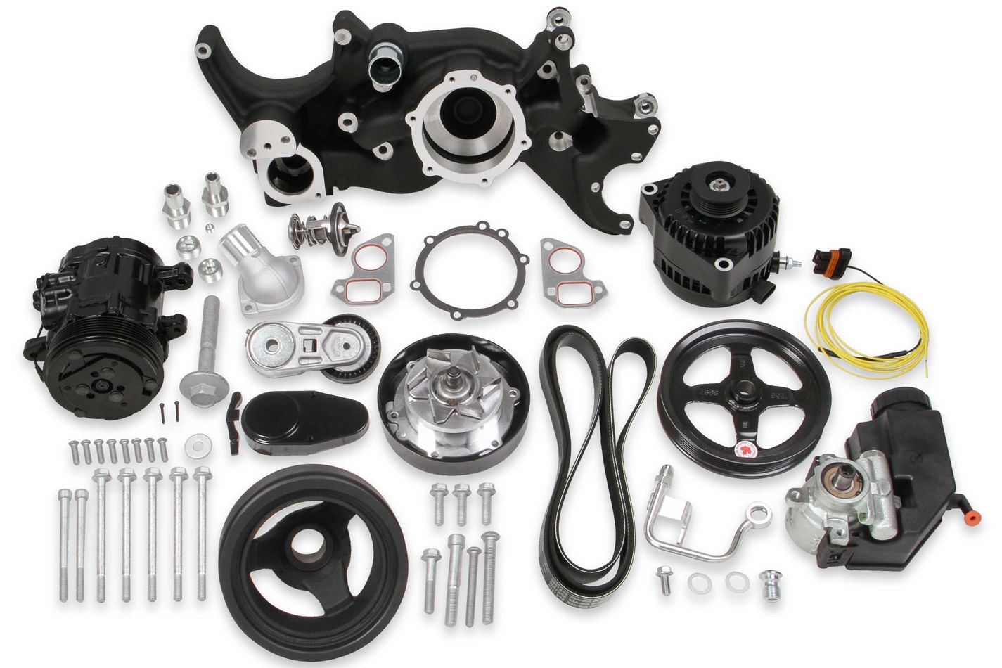 HOLLEYLS Mid-Mount Complete Engine Accessory System