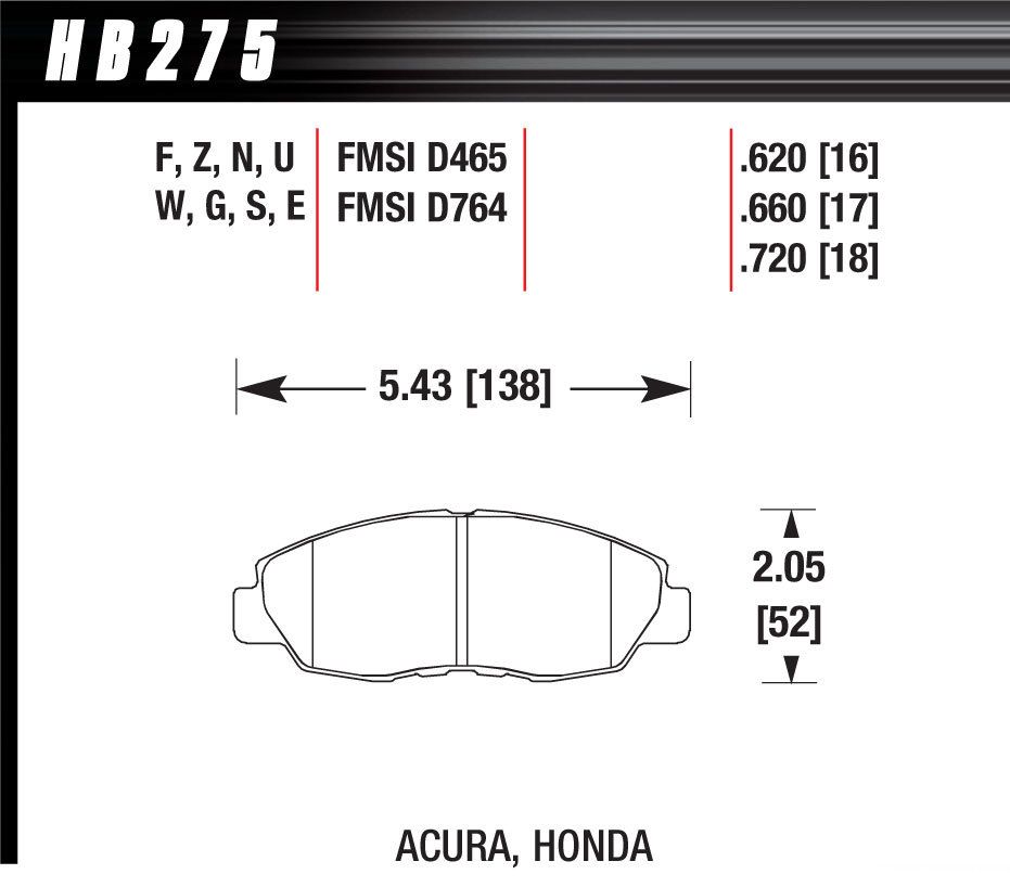 HAWK BRAKEPerformance Street Brake Pads (4)