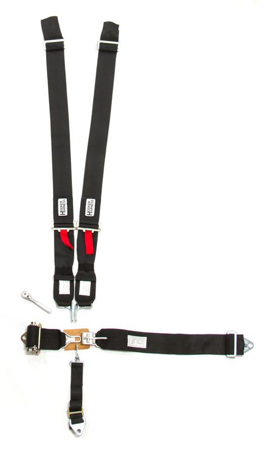 HOOKER HARNESS5-Pt Harness System LL Ratchet Adj Black