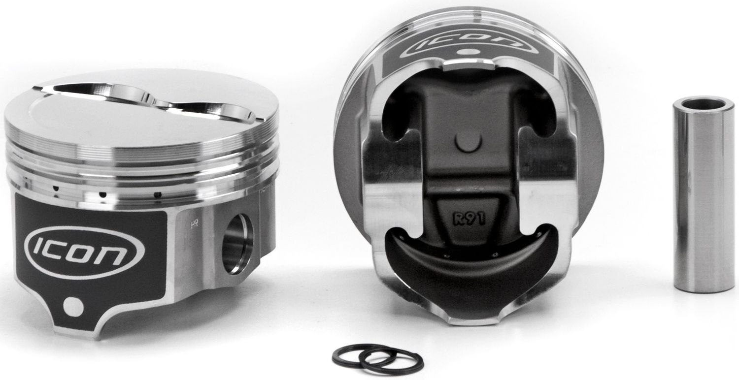ICON PISTONSBBM Dished Piston Set 4.350 Bore -12cc