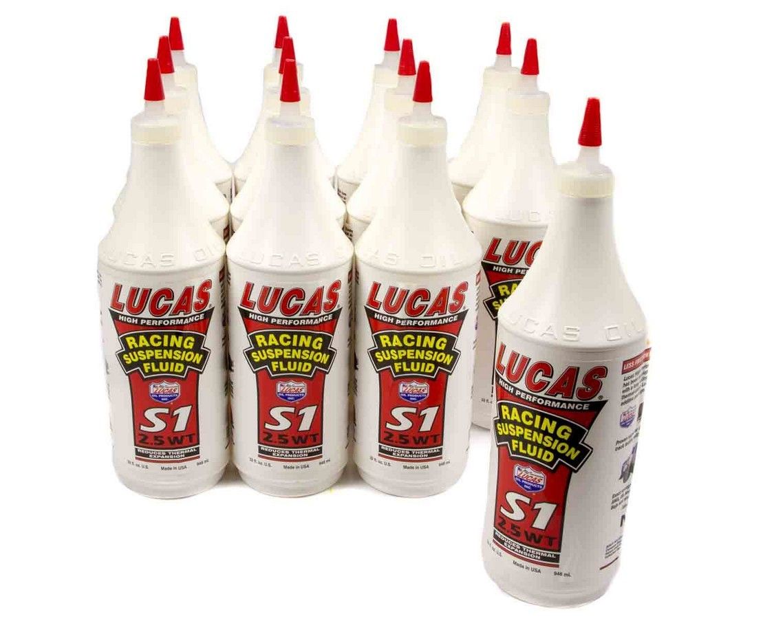 LUCAS OILSynthetic S1 Suspension Oil 2.5 WT 12x1 Qt