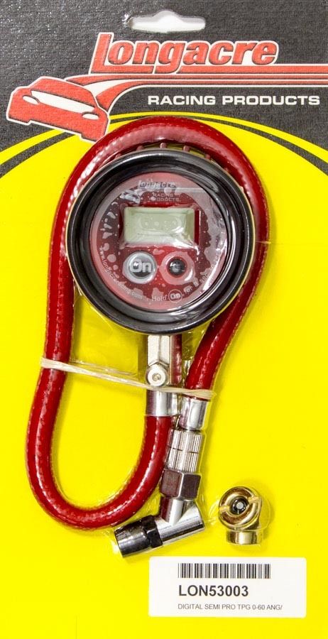 LONGACRETire Gauge Digital 0-60 PSI Semi-Pro
