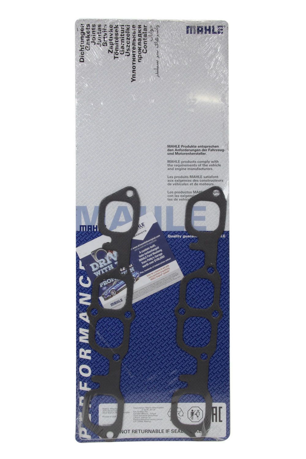 MAHLE ORIGINAL/CLEVITEHeader Gasket Set - SBC Ret-Ports 1.800 x 1.600
