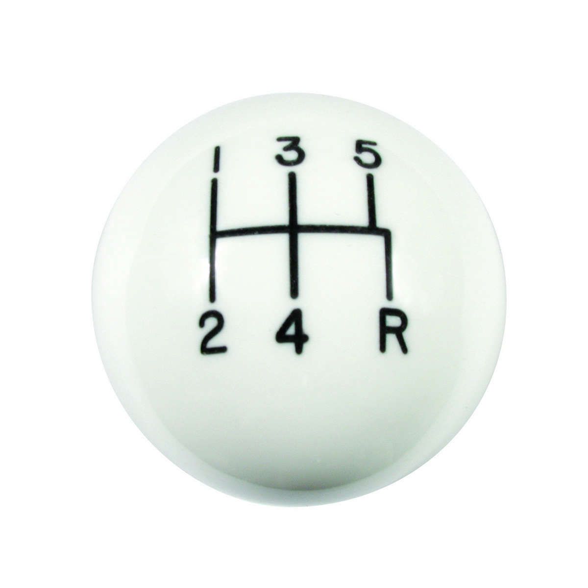 HURSTMustang 5-Speed White Classic Shift Knob
