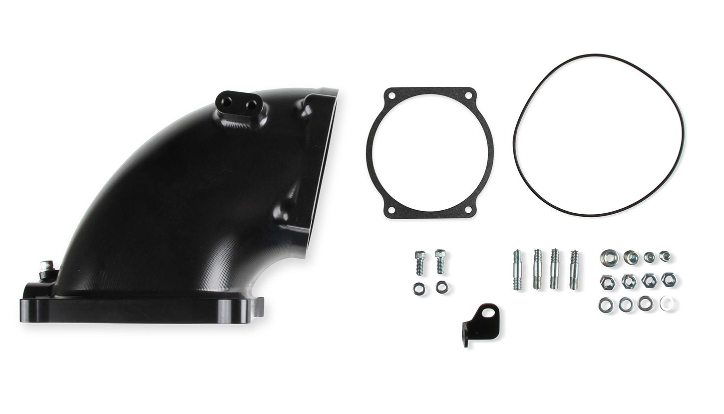HOLLEY Billet Elbow Kit GM LS to 4500 - Black