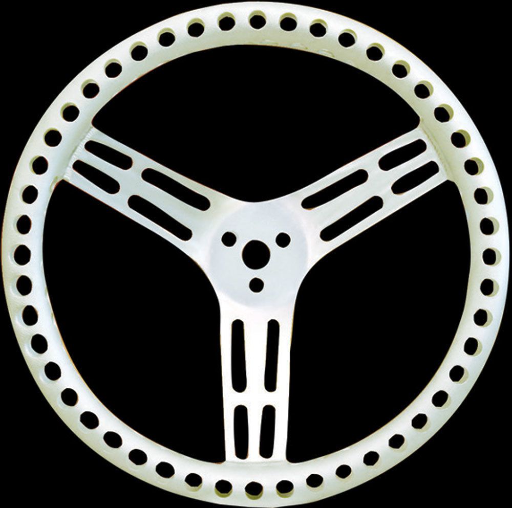 LONGACRESteering Wheel 14in Dished Drilled Natural