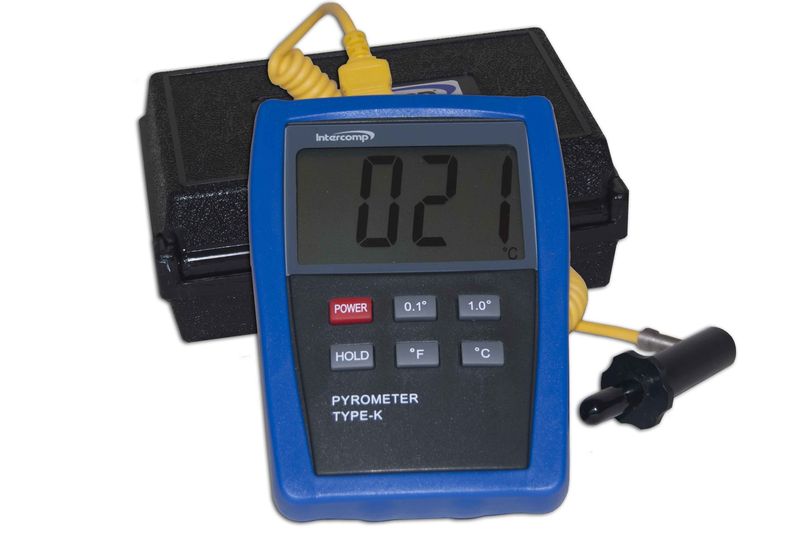 INTERCOMPDigitial Pyrometer w/Probe and Case