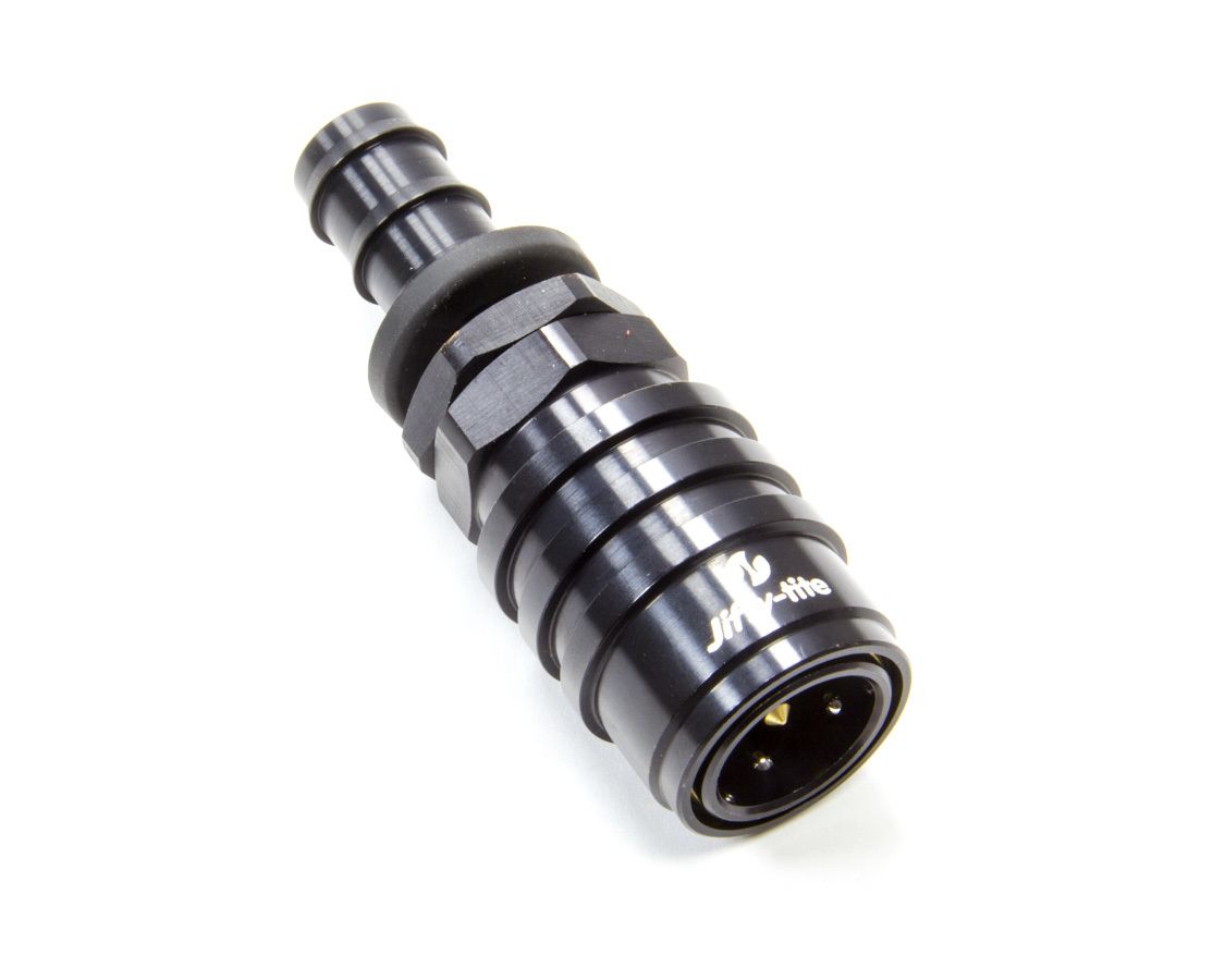 JIFFY-TITEQ/R #10 Male Push Lock to #10 Socket Valved Blk