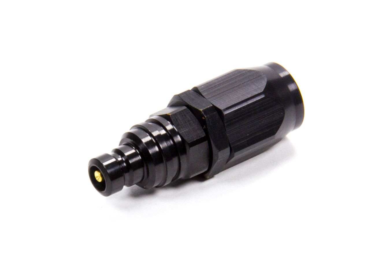 JIFFY-TITEQ/R #6 Str Hose End Plug Valved Black