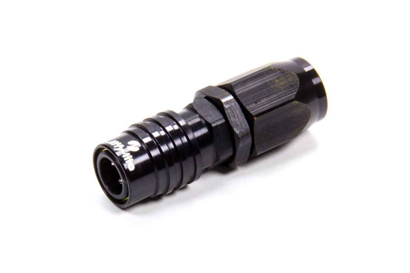 JIFFY-TITEQ/R #6 Str Hose End Socket Valved Black