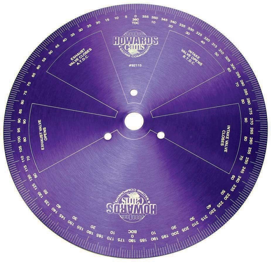HOWARDS RACING COMPONENTS Cam Degree Wheel 14in Dia.