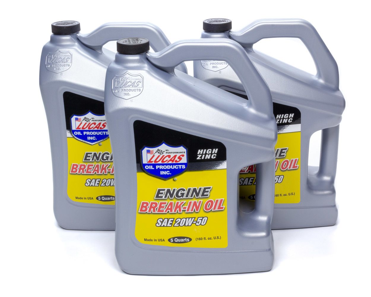 LUCAS OILSAE 20W50 Break-In Oil Case 3 X 5 Quart Bottle