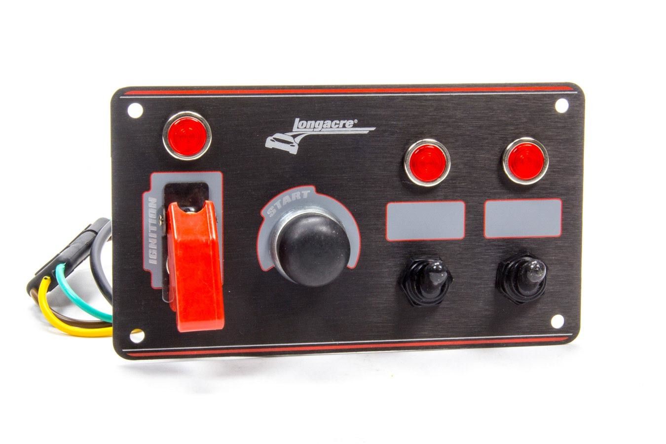 LONGACREIgnition Panel Black w/2 Acc. and Pilot Light