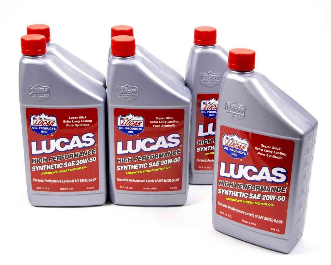 LUCAS OILSynthetic 20w50 Oil 6x1 Qt