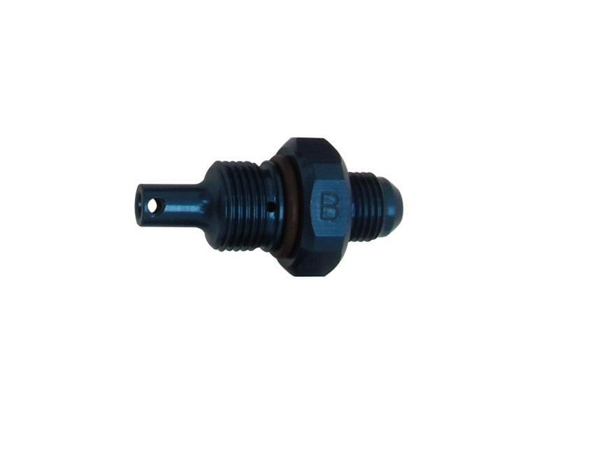 KRC POWER STEERINGAlum Flow Valve -6an Male ID - B