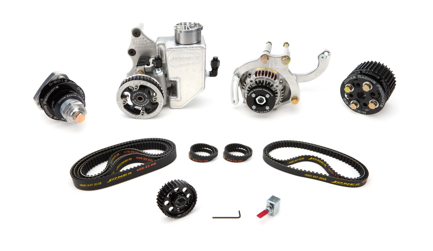 JONES RACING PRODUCTSBelt Drive SBC Complete HTD WP / PS / ALT / OP