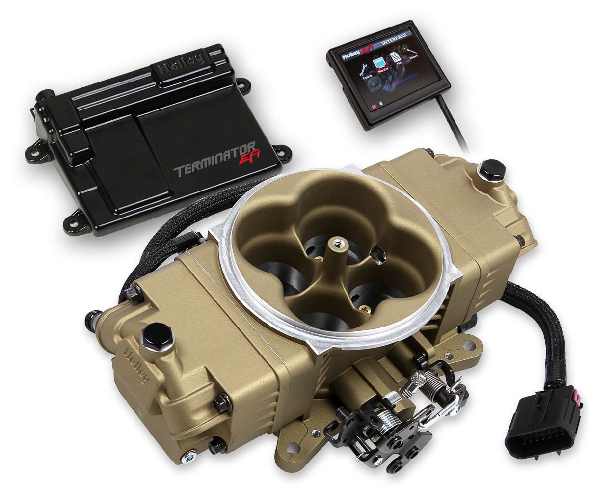 HOLLEYTerminator Stealth EFI Kit Classic Gold Finish