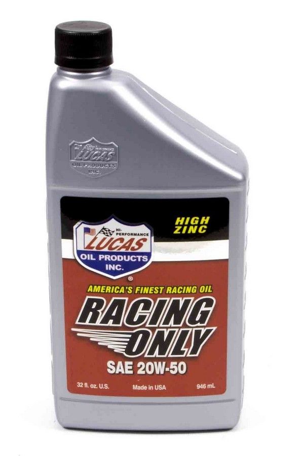 LUCAS OIL20w50 Racing Oil 1 Quart Semi-Synthetic