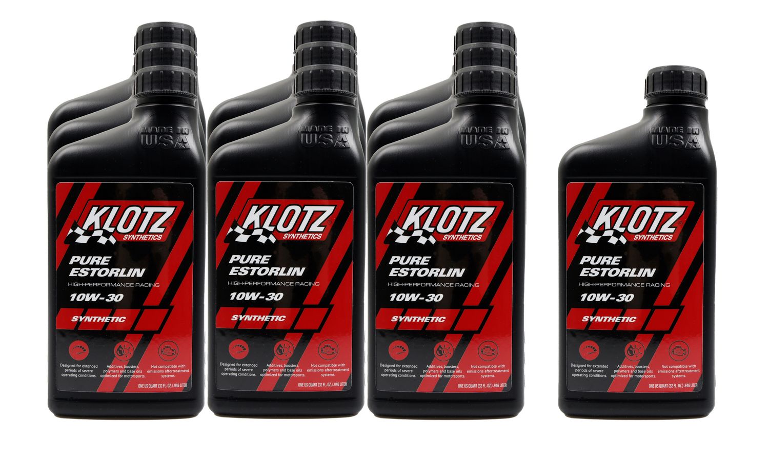 KLOTZ SYNTHETIC LUBRICANTSPure Estorlin Synthetic Oil 10w30 Case 10x1 QT