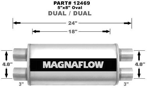 MAGNAFLOW PERF EXHAUSTStainless Steel Muffler