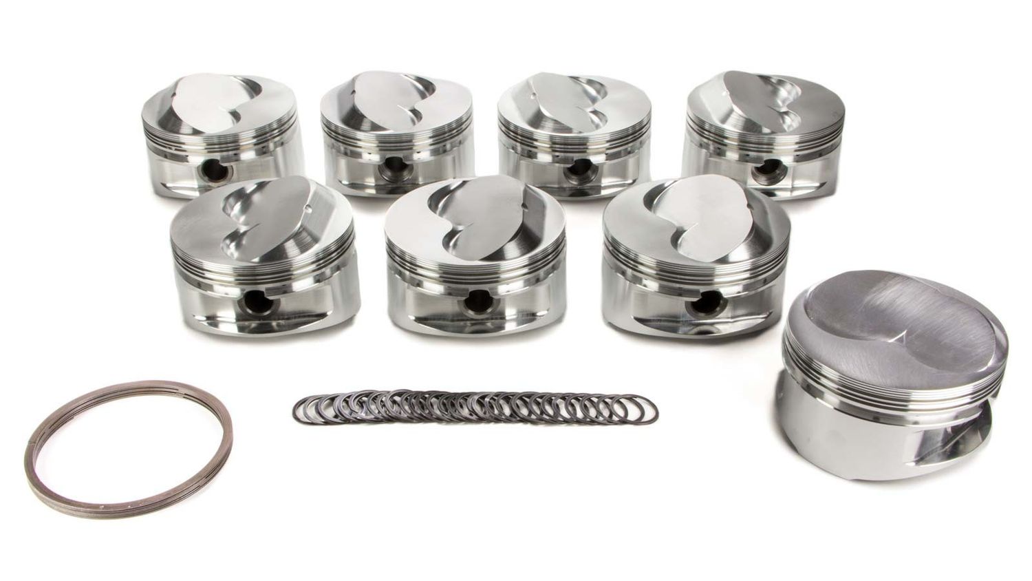 JE PISTONS SBC Domed Piston Set 4.125 Bore +12.9cc