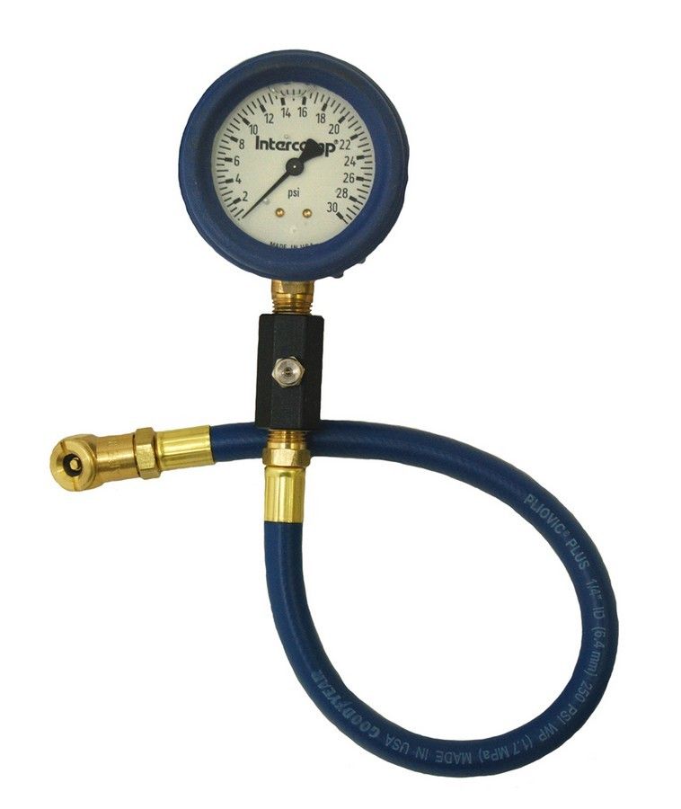 INTERCOMPDeluxe Air Gauge 2.5in 0-30 Liquid Filled
