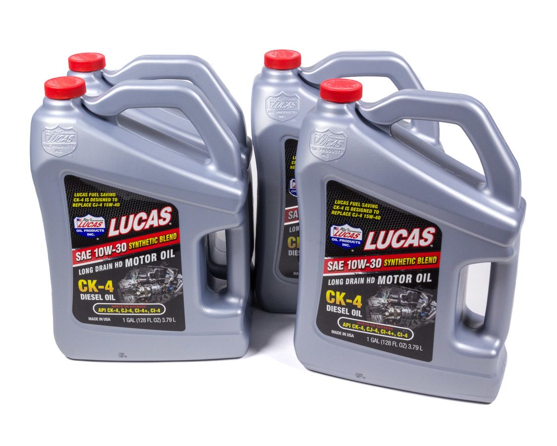 LUCAS OILSynthetic Blend 10w30 Diesel Oil Case 4 x 1Gal