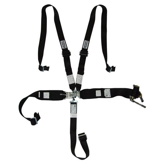 HOOKER HARNESS5-pt Harness System Hans LL USD Rachet Adj Blk