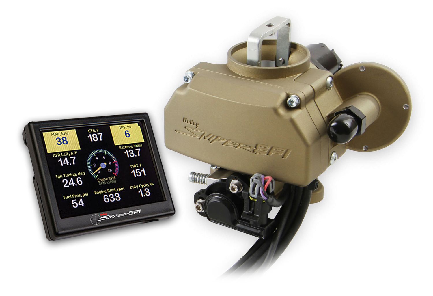 HOLLEYSniper EFI Autolite 1100 Gold Finish