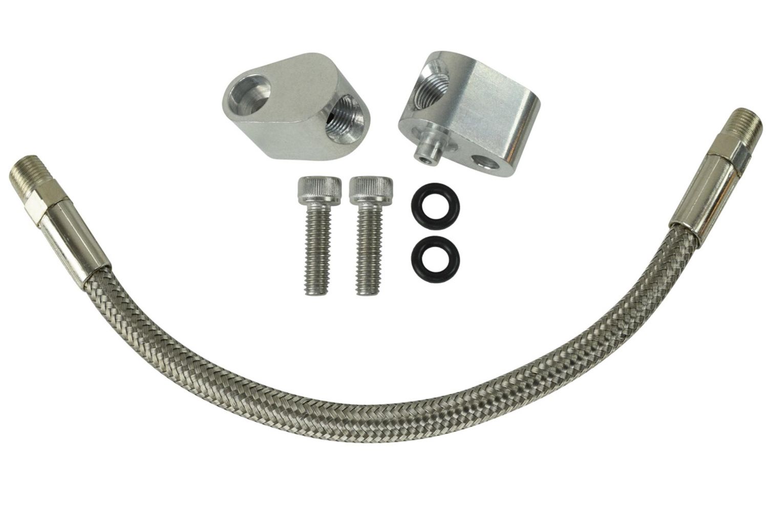 ICT BILLET Throttle Body Bypass Hos e Coolant Steam Crossove