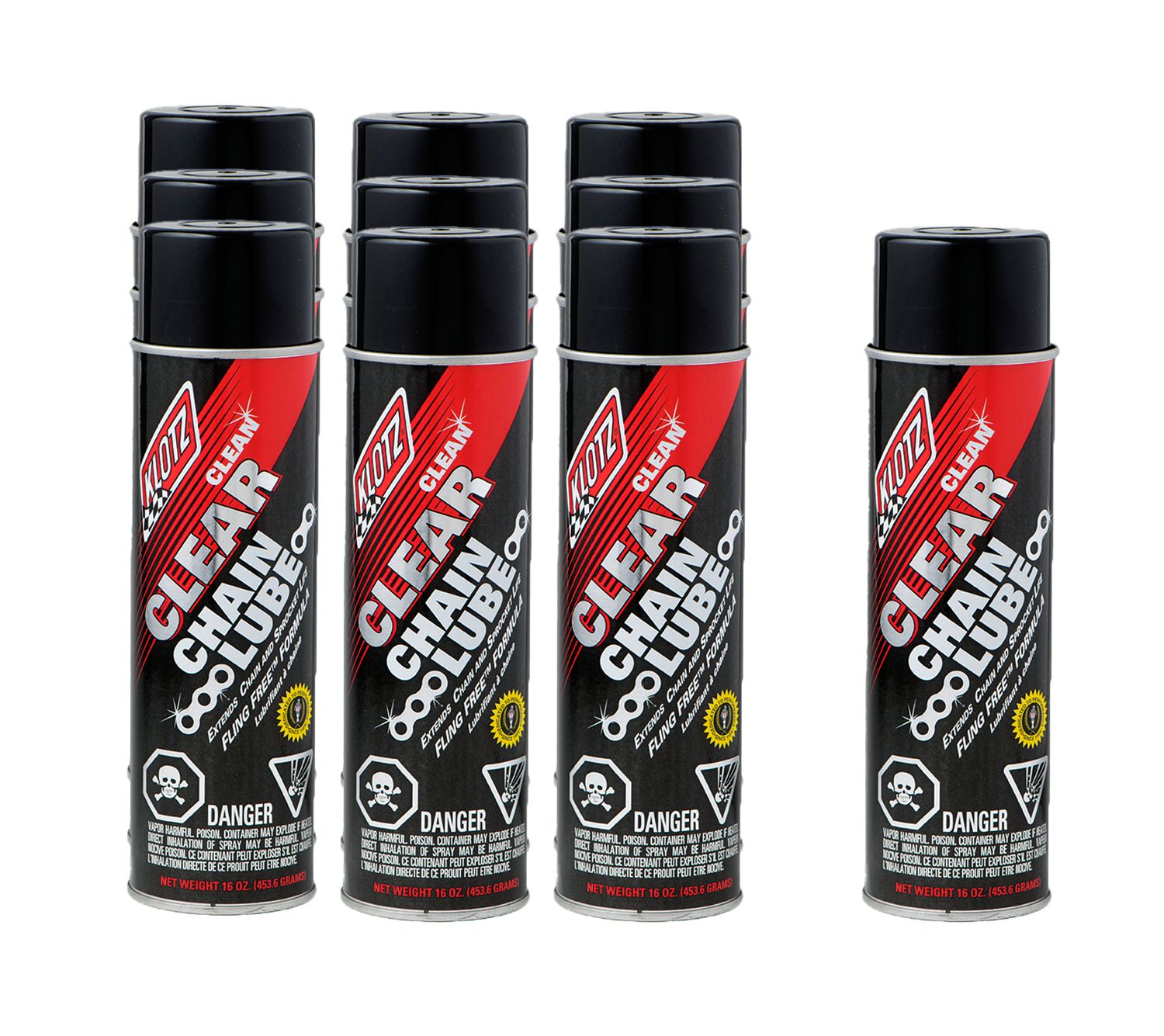 KLOTZ SYNTHETIC LUBRICANTSClear Chain Lube Case 16 Ounces