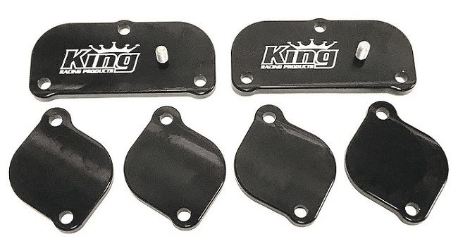KING RACING PRODUCTSExhaust Cover Kit Billet Spread Port