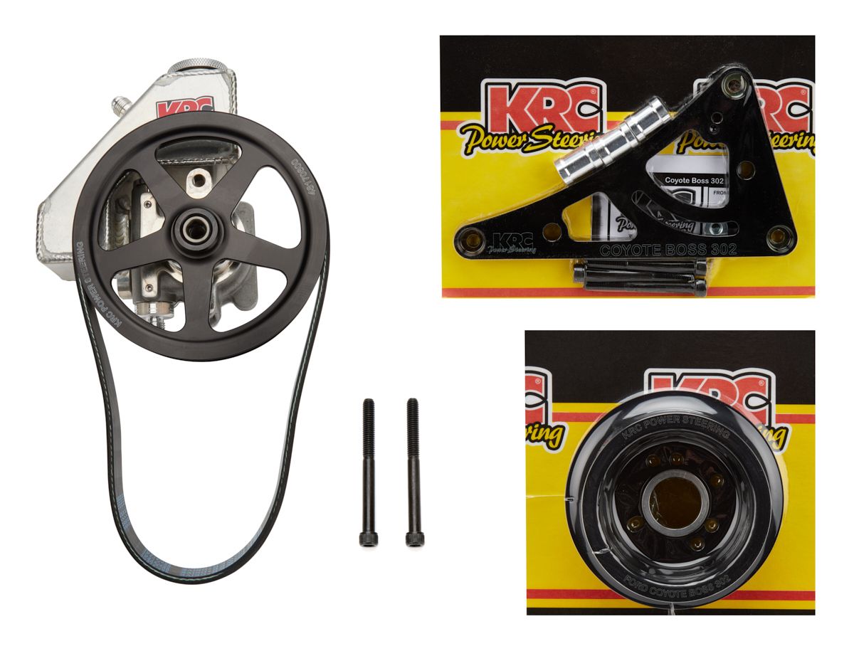 KRC POWER STEERINGPulley & P/S Pump Kit Ford Coyote w/ B/O Res.