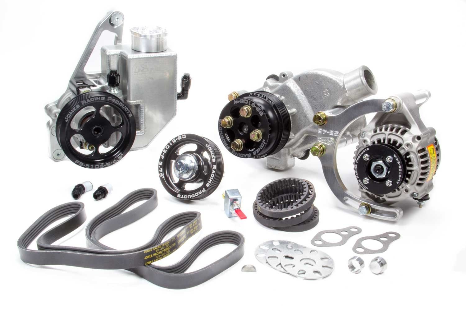 JONES RACING PRODUCTSSerpentine Drive Kit SBC Crate w/ P/S W/P & Alt