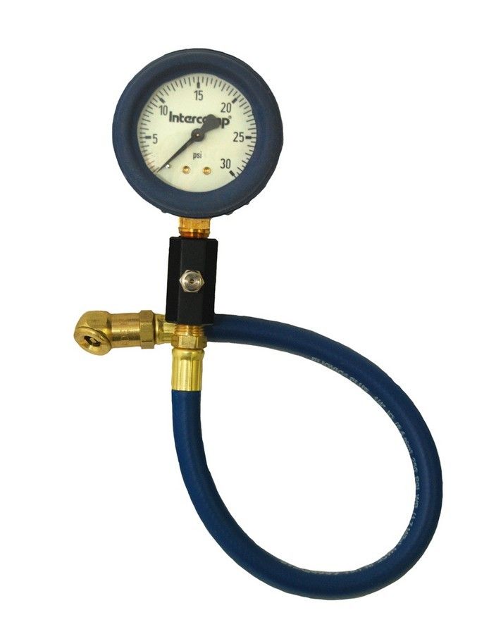 INTERCOMPDeluxe Air Gauge 2.5in 0-30 Glow-in Dark