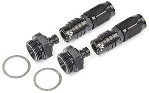 JIFFY-TITE Q/R #6 Carb Fitting Kit 7/8-20 Black