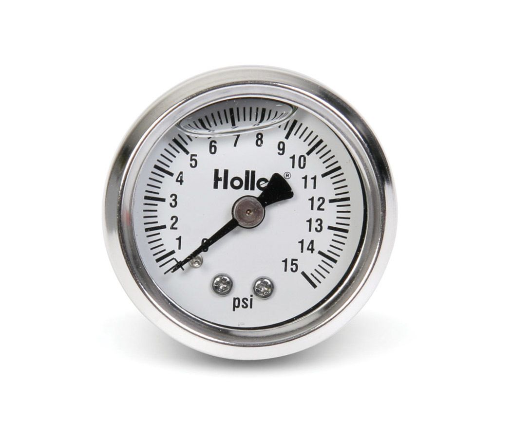 HOLLEY0-15 Psi Fuel Press Gaug