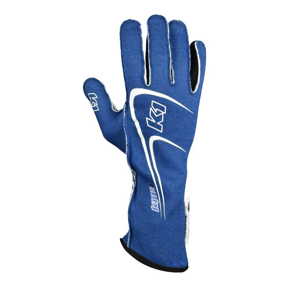 K1 RACEGEARGlove Track 1 Blue XX- Small Youth