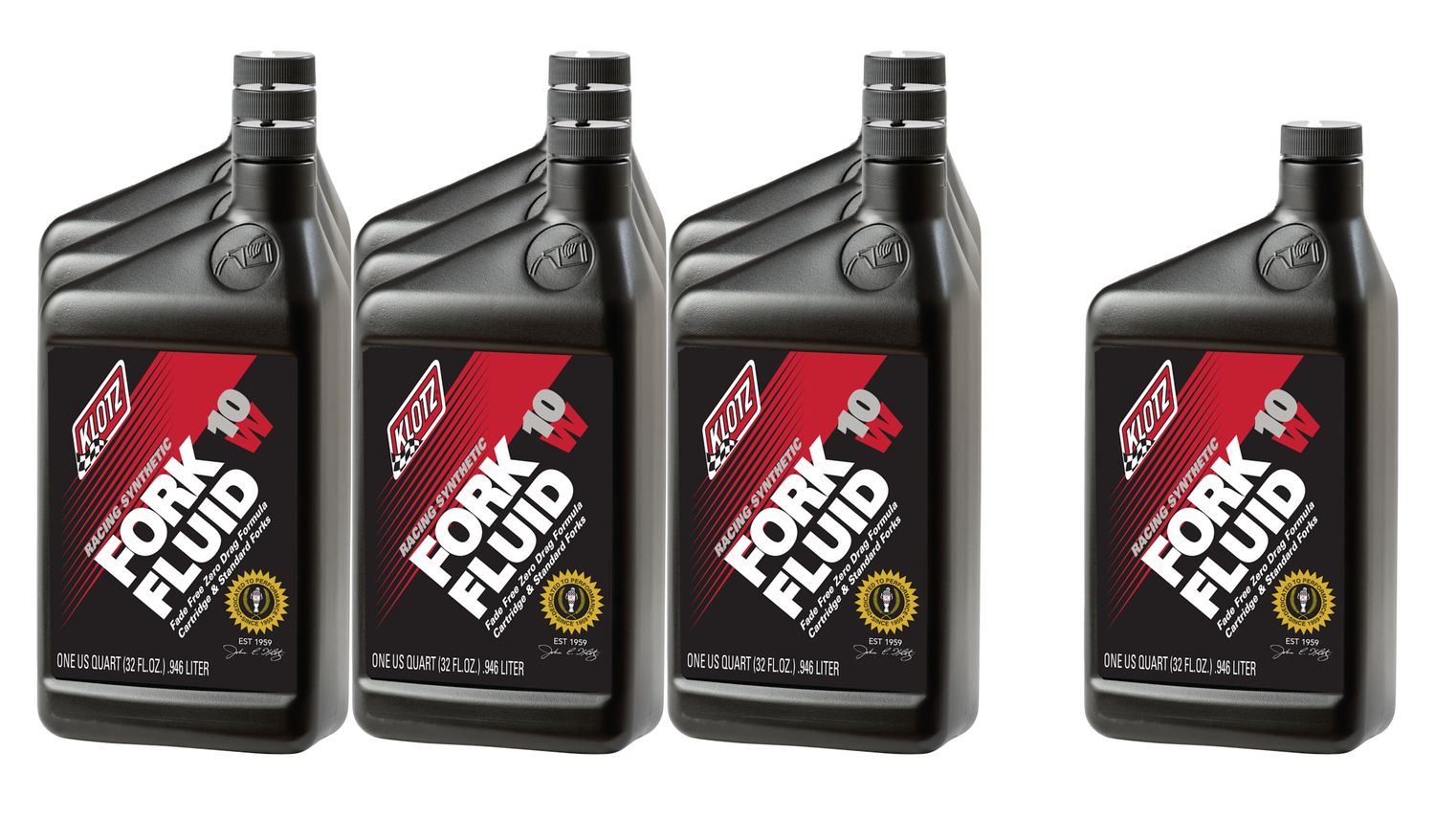 KLOTZ SYNTHETIC LUBRICANTS10W Racing Synthetic Shock Oil Case 10x1Qt