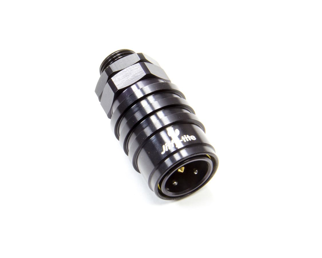 JIFFY-TITEQ/R Male #8 ORB to #8 Socket Valved Black