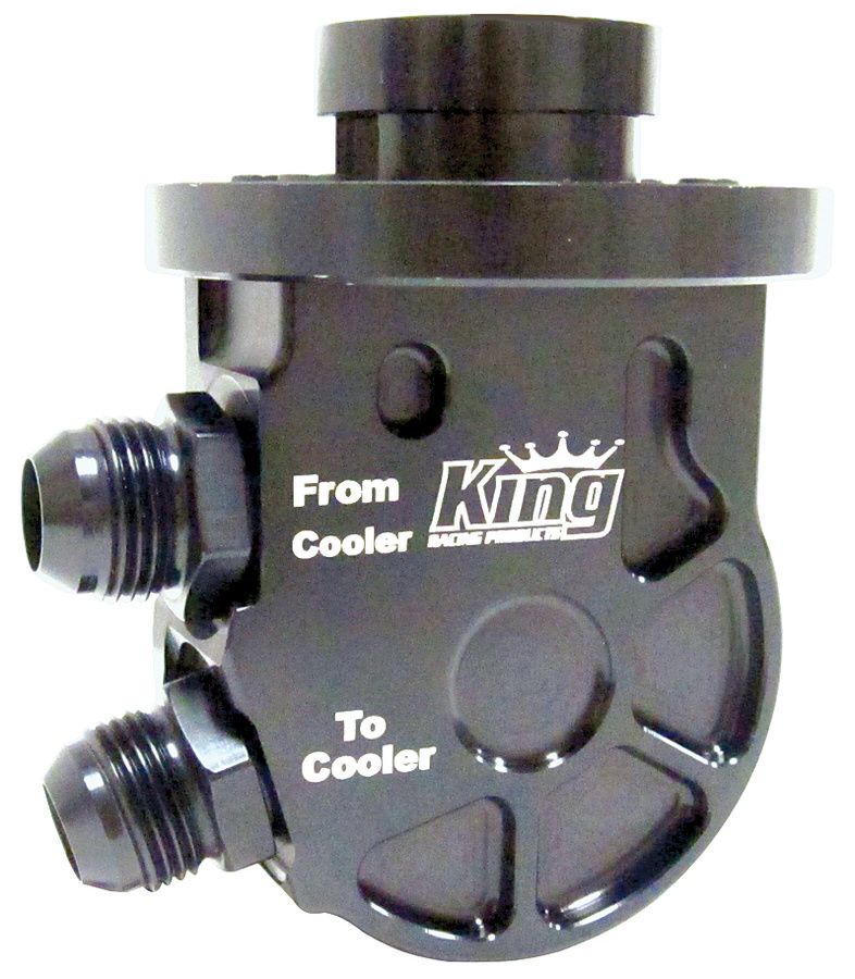 KING RACING PRODUCTS Oil Cooler Adaptor SBC Low Profile