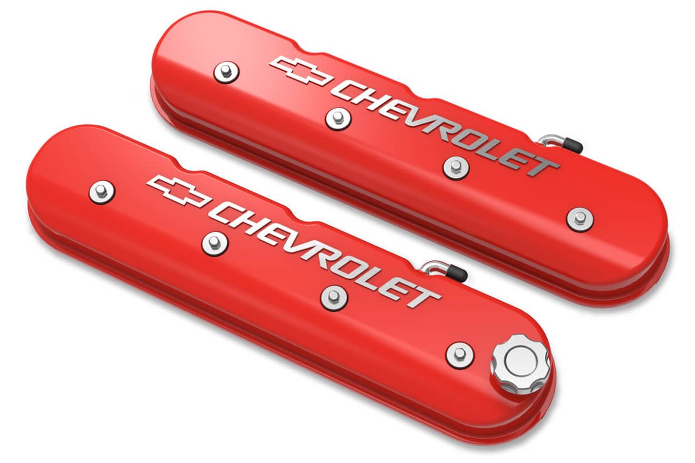 HOLLEYLS Series Valve Covers w/Bowtie Chevrolet Logo