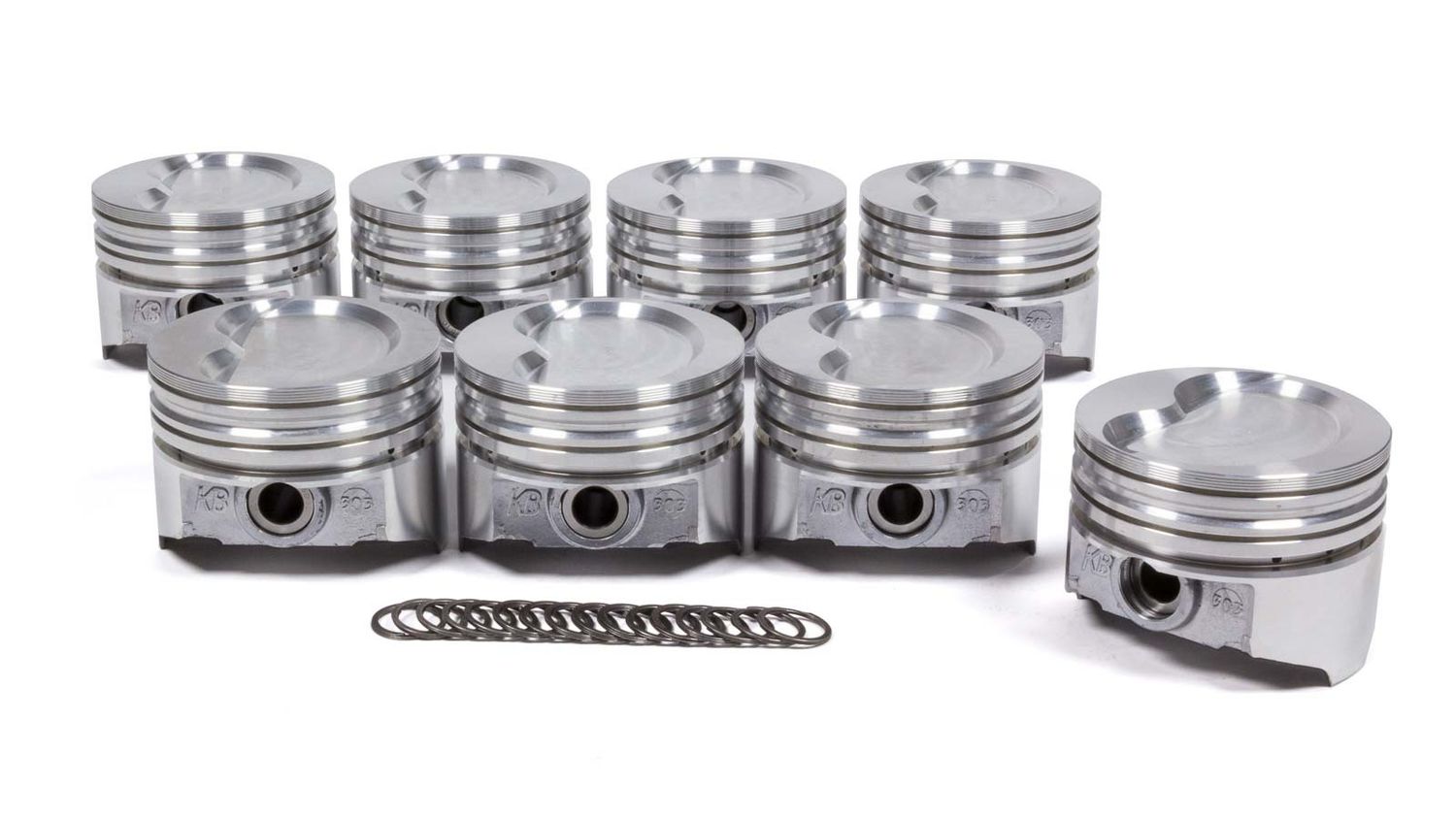 KB PERFORMANCE PISTONSSBF 351W D-Cup 2V Piston Set 4.030 Bore -19.5cc
