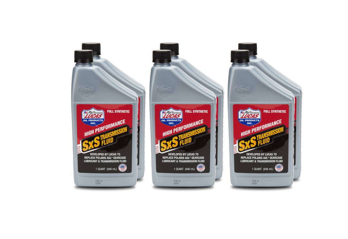 LUCAS OIL Synthetic SXS Transmissi on Fluid Case 6 x 1 Qt.