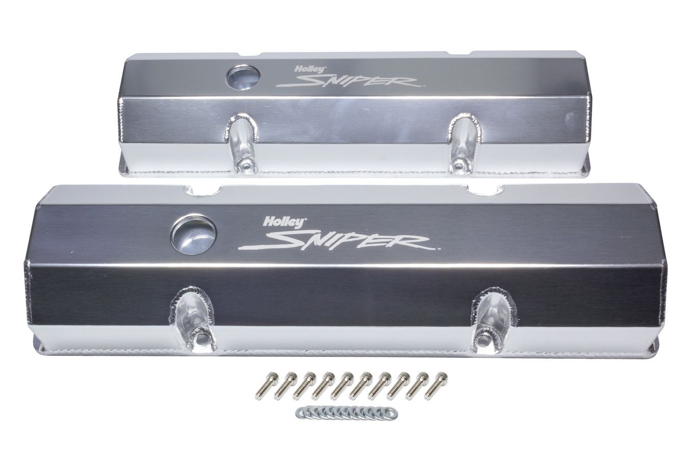 HOLLEYSniper Fabricated Valve Covers SBC Tall
