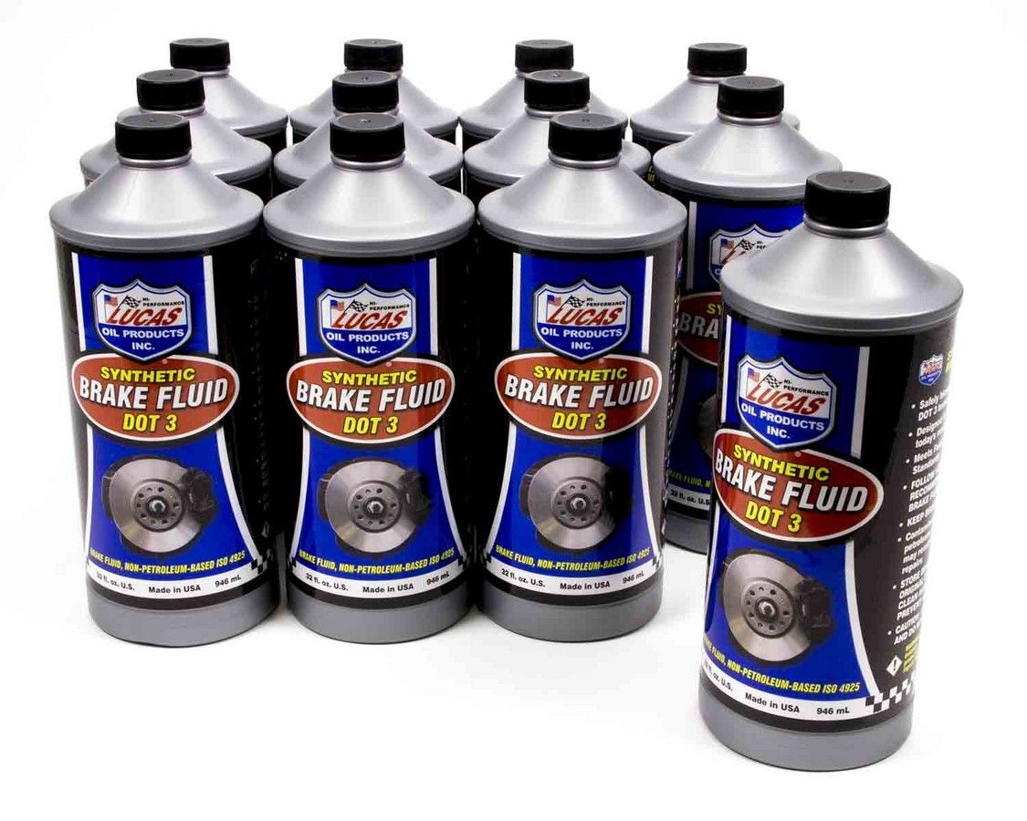 LUCAS OILBrake Fluid Dot 3 Case 12x1 Qt