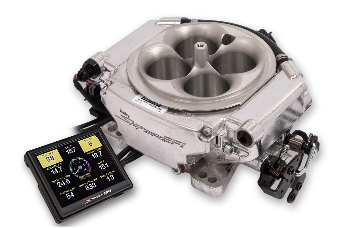 HOLLEY Sniper EFI Xflow System 900 CFM Shiny Finish