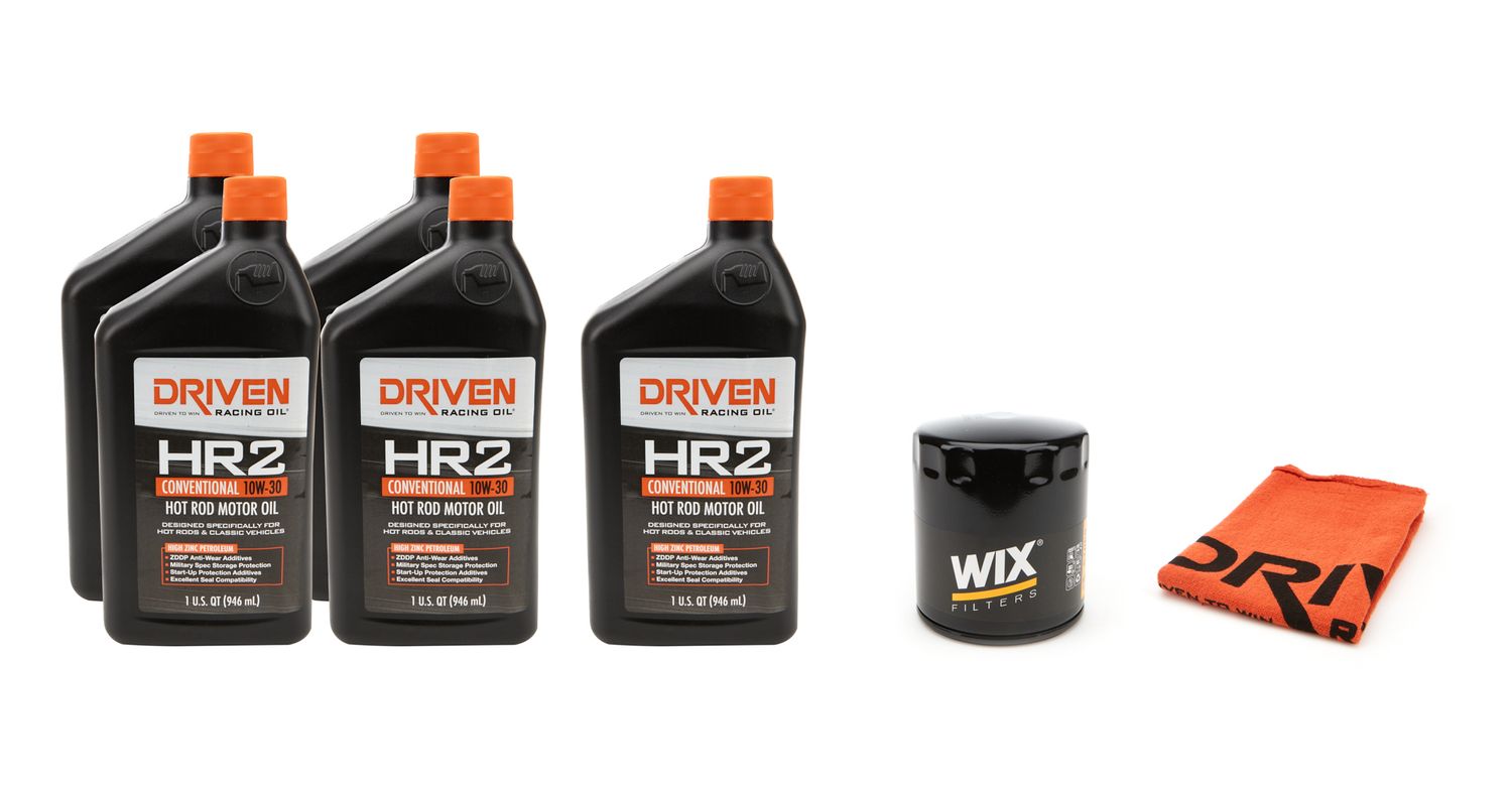 DRIVEN RACING OIL10W30 Oil Change Kit 64-75 GM V8 265-454 CID